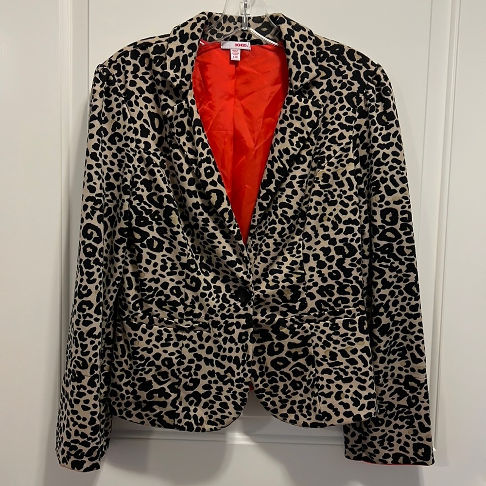 Cheetah leopard print blazer